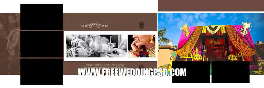 Free download wedding album psd templates